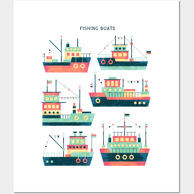 FISHING BOATS Wall Art by YANZO